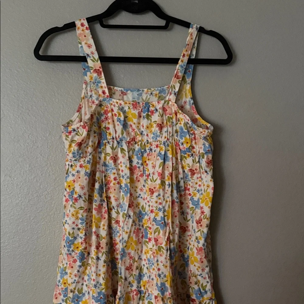 Old Navy Floral Cotton Sundress in White, Blue, Yellow, Pink